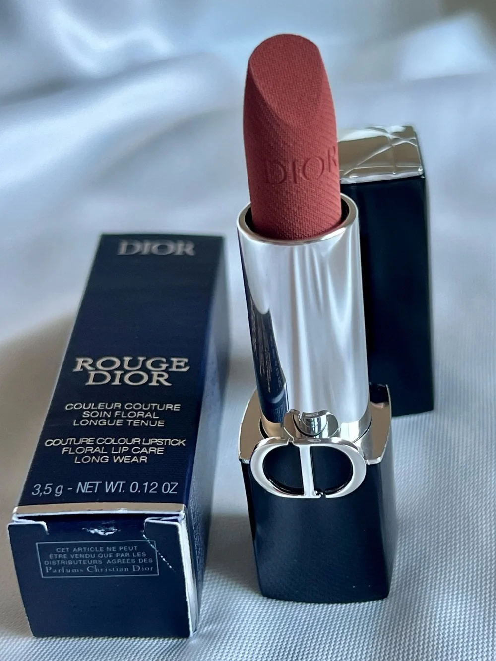 Dior Rouge Dior Couture Lipstick 100 Nude Look Velvet NIB
